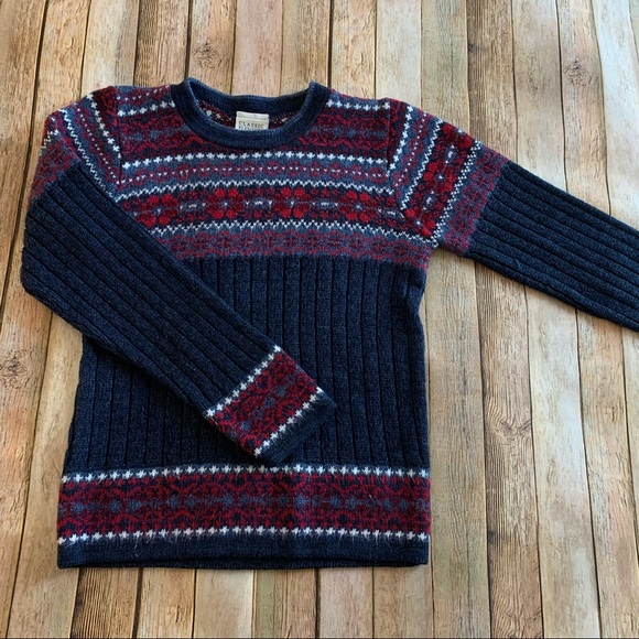 Vintage Woman’s king sleeve Crewneck Fair isle Crewneck sweater | size S petite - Picture 6 of 8